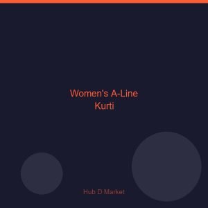 Women's A-Line Kurti
