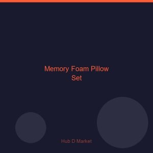 Memory Foam Pillow Set